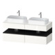 Duravit Meuble sous lavabo Qatego 140x55x60 cm, gris/blanc, placage, B bs, B-1
