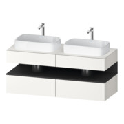Duravit Meuble sous-lavabo Qatego 140x55x60 cm, gris clair/blanc, Pl, B bs, B-1