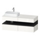 Duravit Meuble sous-lavabo Qatego 140x55x60 cm, gris m/blanc, Pl, L, L