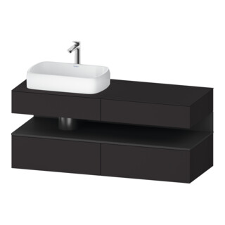 Duravit Meuble sous-lavabo Qatego 140x55x60 cm, gris m/Gr m, Pl, B l, B