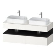 Duravit Meuble sous-lavabo Qatego 140x55x60 cm, gris/mat, Pl, B bs, B-1
