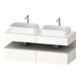 Duravit Meuble sous-lavabo Qatego 140x55x60 cm, porte m/we g, Pl, évier double face-1