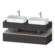 Duravit Meuble sous-lavabo Qatego 140x55x60 cm, T avec grille, Pl, B bs, B-1