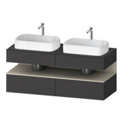 Duravit Meuble sous-lavabo Qatego 140x55x60 cm, T avec porte, Pl, B bs, B
