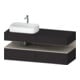 Duravit Meuble sous lavabo Qatego 140x55x60 cm, T avec porte, placage, blanc, niche-1