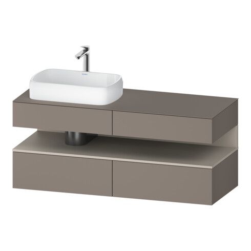 Duravit Meuble sous-lavabo Qatego 140x55x60 cm, T m/ba m, Pl, B l, niches