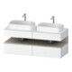Duravit Meuble sous-lavabo Qatego 140x55x60 cm, T m/bl m, Pl, Lav. double face-1