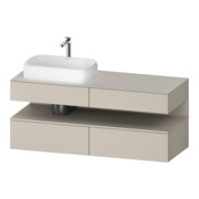 Duravit Meuble sous-lavabo Qatego 140x55x60 cm, T m, Pl, lavabo gauche, niche-1