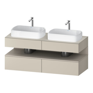 Duravit Meuble sous lavabo Qatego 140x55x60 cm, T m/ta m, Pl, B bs, B