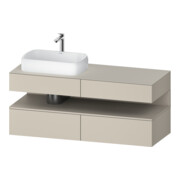 Duravit Meuble sous-lavabo Qatego 140x55x60 cm, T m/ta m, Pl, B l, niche-1