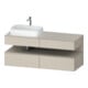 Duravit Meuble sous-lavabo Qatego 140x55x60 cm, T m/ta m, Pl, évier gauche-1