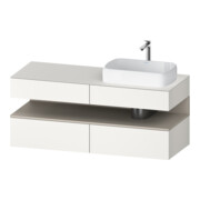 Duravit Meuble sous lavabo Qatego 140x55x60 cm, T m/we m, Pl, B r, niche-1