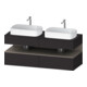 Duravit Meuble sous lavabo Qatego 140x55x60cm, blanc, avec porte, plan, poignée-1