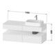 Duravit Meuble sous-lavabo Qatego 140x55x60cm, E blanc/sable m, Pl, B r, B