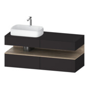 Duravit Meuble sous-lavabo Qatego 140x55x60cm, E Ma/Gra m, Pl, B l, B-1
