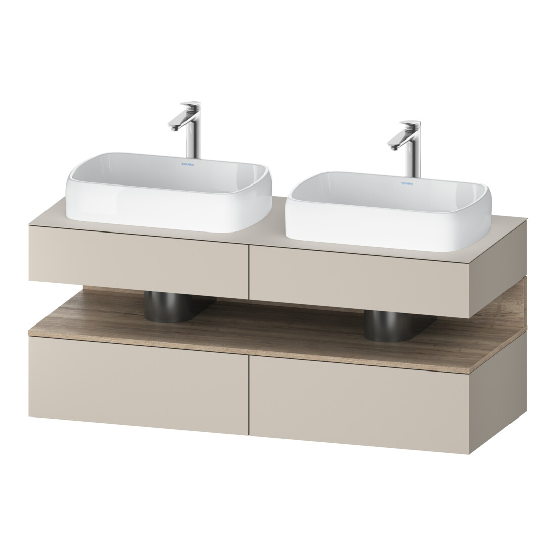 Duravit Meuble sous-lavabo Qatego 140x55x60cm, E Ma/t m, Pl, B bs, B
