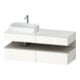 Duravit Meuble sous lavabo Qatego 140x55x60cm, T m/bl c, Pl, évier gauche-1