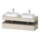 Duravit Meuble sous lavabo Qatego 160x55x60 cm, avec portes, blanc brillant, B-1