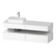 Duravit Meuble sous-lavabo Qatego 160x55x60 cm, blanc brillant/blanc mat, gauche-1