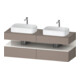 Duravit Meuble sous lavabo Qatego 160x55x60 cm, blanc brillant, placage, niche-1
