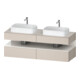 Duravit Meuble sous-lavabo Qatego 160x55x60 cm, blanc g/taupe m, Pl, B bs, B-1