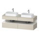Duravit Meuble sous-lavabo Qatego 160x55x60 cm, blanc g/taupe m, placage, B bs, B-1