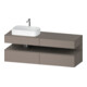 Duravit Meuble sous lavabo Qatego 160x55x60 cm, blanc, gauche, pour niche-1