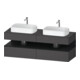 Duravit Meuble sous-lavabo Qatego 160x55x60 cm, blanc/gris, Pl, B bs, B-1