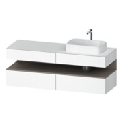 Duravit Meuble sous-lavabo Qatego 160x55x60 cm, blanc mat, à droite