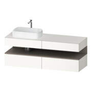 Duravit Meuble sous-lavabo Qatego 160x55x60 cm, blanc mat, à gauche-1