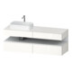 Duravit Meuble sous-lavabo Qatego 160x55x60 cm, blanc mat/blanc brillant, placage, niche-1