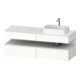 Duravit Meuble sous-lavabo Qatego 160x55x60 cm, blanc mat/blanc brillant, placage, niche-1