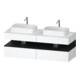 Duravit Meuble sous-lavabo Qatego 160x55x60 cm, blanc mat/bois, placage, B bs, B-1