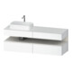 Duravit Meuble sous lavabo Qatego 160x55x60 cm, blanc mat/brillant, placage, niche-1