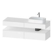 Duravit Meuble sous lavabo Qatego 160x55x60 cm, blanc mat, consoles, lavabo droit-1