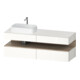 Duravit Meuble sous-lavabo Qatego 160x55x60 cm, blanc mat, laqué, niche-1