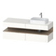 Duravit Meuble sous lavabo Qatego 160x55x60 cm, blanc mat, laqué, niche-1