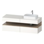 Duravit Meuble sous lavabo Qatego 160x55x60 cm, blanc mat, niche-1