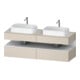 Duravit Meuble sous lavabo Qatego 160x55x60 cm, blanc mat, placage, B bs, B-1