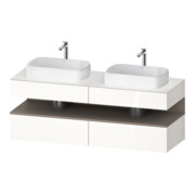 Duravit Meuble sous lavabo Qatego 160x55x60 cm, blanc mat, placage, B bs, B-1