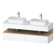 Duravit Meuble sous-lavabo Qatego 160x55x60 cm, blanc mat, placage, B bs, B-1