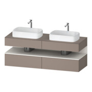 Duravit Meuble sous lavabo Qatego 160x55x60 cm, blanc mat, placage, B bs, B-1