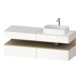 Duravit Meuble sous-lavabo Qatego 160x55x60 cm, blanc mat, placage, évier à droite-1
