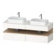 Duravit Meuble sous-lavabo Qatego 160x55x60 cm, blanc mat, placage, évier double face-1