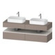 Duravit Meuble sous-lavabo Qatego 160x55x60 cm, blanc mat, placage, évier double face-1