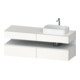 Duravit Meuble sous-lavabo Qatego 160x55x60 cm, blanc mat, placage, niche-1
