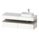 Duravit Meuble sous lavabo Qatego 160x55x60 cm, blanc mat, placage, niche-1