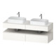 Duravit Meuble sous-lavabo Qatego 160x55x60 cm, blanc mat, placage, tiroirs des 2 côtés, niche-1