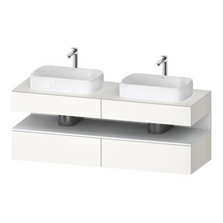 Duravit Meuble sous-lavabo Qatego 160x55x60 cm, blanc mat/plaque, B bs, B