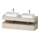 Duravit Meuble sous lavabo Qatego 160x55x60 cm, blanc mat, porte pliante, sans poignée-1